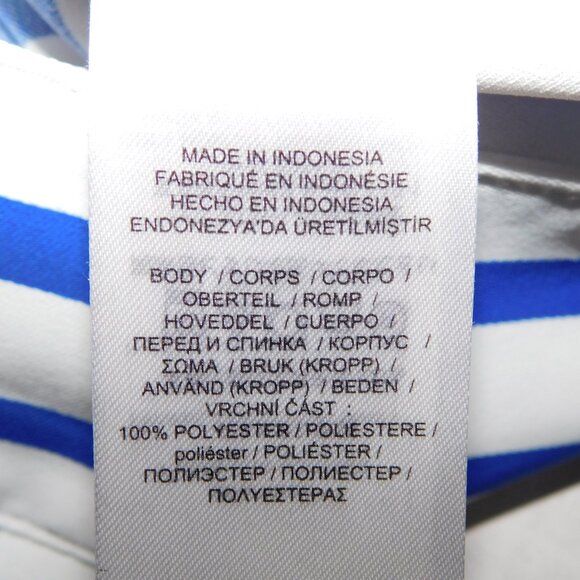 Lauren Ralph Lauren Womens 6 Blue White Striped Wide Leg Pant High Rise - Picture 3 of 16